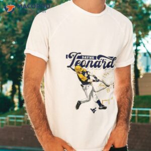 dayne leonard illustration west virginia university shirt tshirt