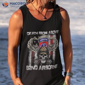 death from above 82nd airborne division veteran shirt tank top