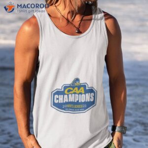 delaware blue hens 2023 caa mens lacrosse champs t shirt tank top