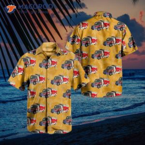 Delray Beach Florida Delray Beach Fire Rescue Ladder Truck Hawaiian Shirt