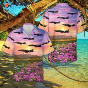Delta Jets Hawker Hunter T.7b Hawaiian Shirt