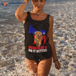 democrats do it better dogs puppy usa american donkey shirt tank top