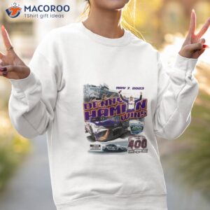 denny hamlin checkered flag sports 2023 adventhealth 400 race winner t shirt sweatshirt 2