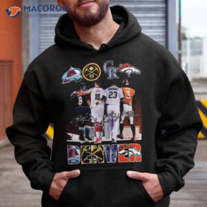 denver all team sports cale makar nikola jokic kris bryant and russell wilson signatures shirt hoodie