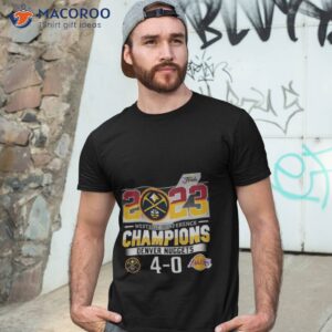 denver nuggets 2023 western conference champions 4 0 matchup shirt tshirt 3