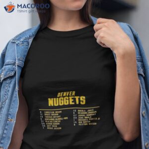 Denver Nuggets Youth 2023 Western Conference Champions Roster Shirt