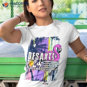 desantis 2024 make america florida flamingo trump v shirt tshirt 1 1