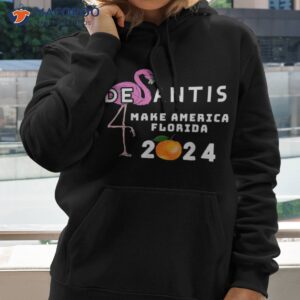 desantis 2024 shirt make america florida pink flamingo hoodie 2