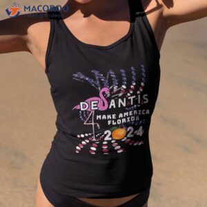 desantis 2024 shirt make america florida pink flamingo tank top 2