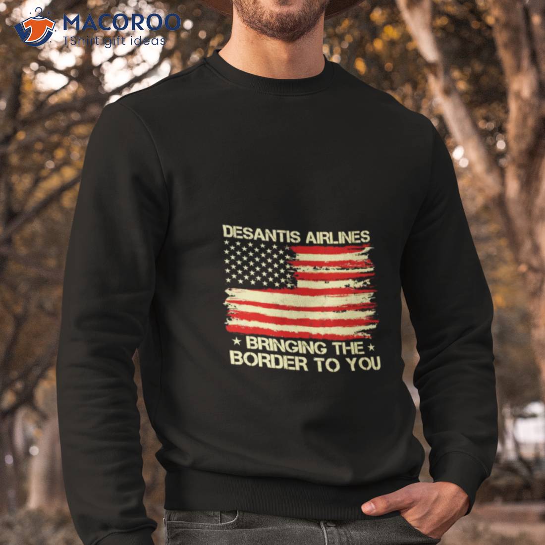 Desantis Airlines Bringing The Border To You Usa Flag Shirt Desantis Airlines Bringing The Border To You Usa Flag Shirt