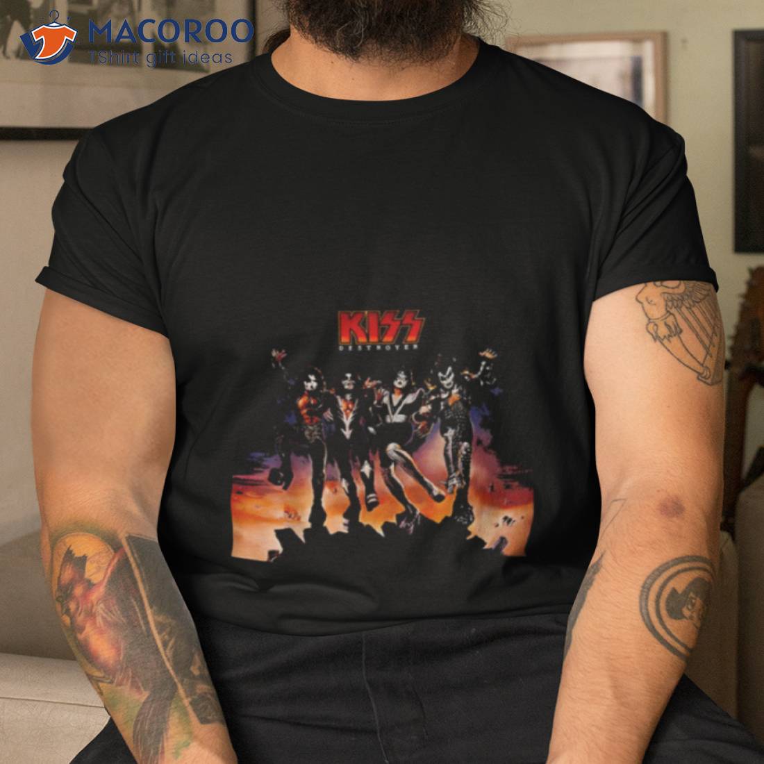 Destroyer 90s Kis Band Design Shirt Destroyer 90s Kis Band Design Shirt