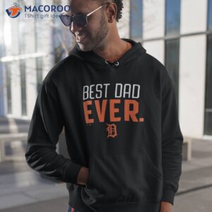 Detroit Tigers Best Dad Ever Logo Father's Day Shirt