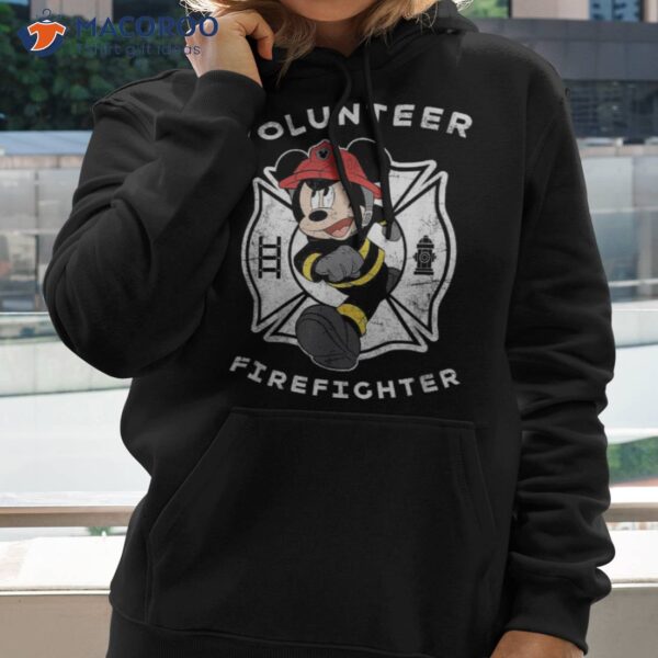 Disney Mickey And Friends Mouse Volunteer Firefighter Shirt