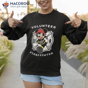 disney mickey and friends mouse volunteer firefighter shirt sweatshirt