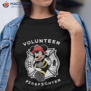 Disney Mickey And Friends Mouse Volunteer Firefighter Shirt