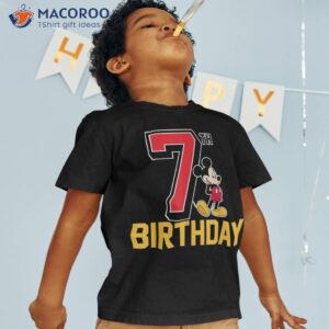 disney mickey mouse 7th birthday shirt tshirt