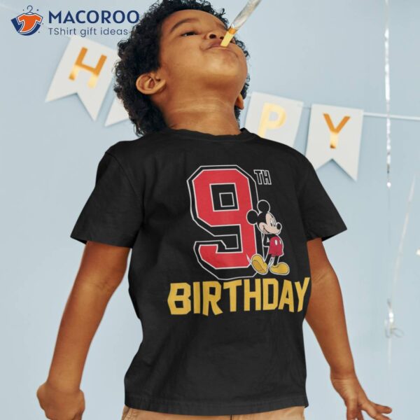 Disney Mickey Mouse 9th Birthday Shirt