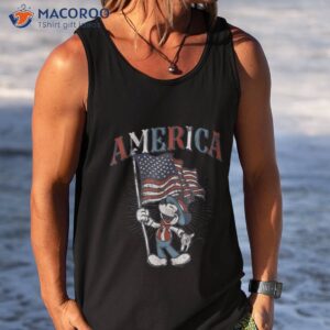 disney mickey mouse with american flag usa shirt tank top