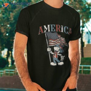 disney mickey mouse with american flag usa shirt tshirt