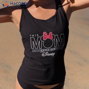 disney minnie mouse this mom runs on shirt tank top 2