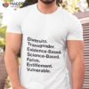 Diversity Transgender Evidence Based Science Based Fetus Entitlement Vulnerable Shirt