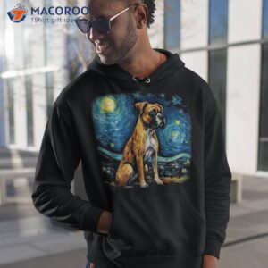 dog in starry night van gogh boxer shirt hoodie 1