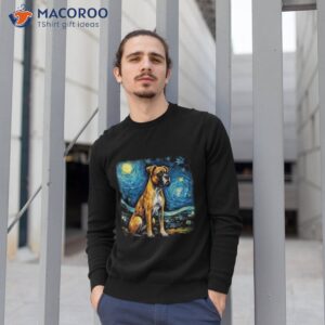 dog in starry night van gogh boxer shirt sweatshirt 1