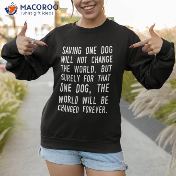 Dog Rescue Humane Society Adoption Tshirt