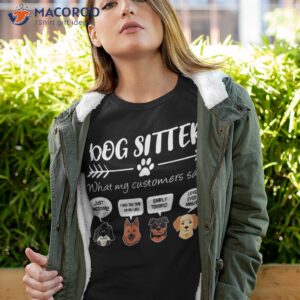 Dog Sitter Shirt Gift Funny Faces Dog-sitter