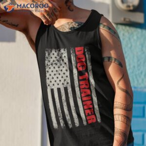 dog trainer usa flag training fun k 9 show shirt tank top 1