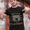 Don’t Mess With Papa Bear Funny Vintage Dad Father’s Day Shirt