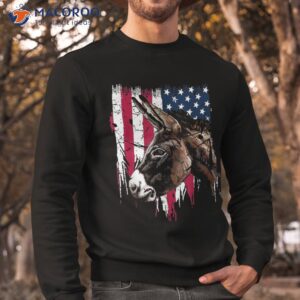 donkey farmer american flag usa shirt sweatshirt