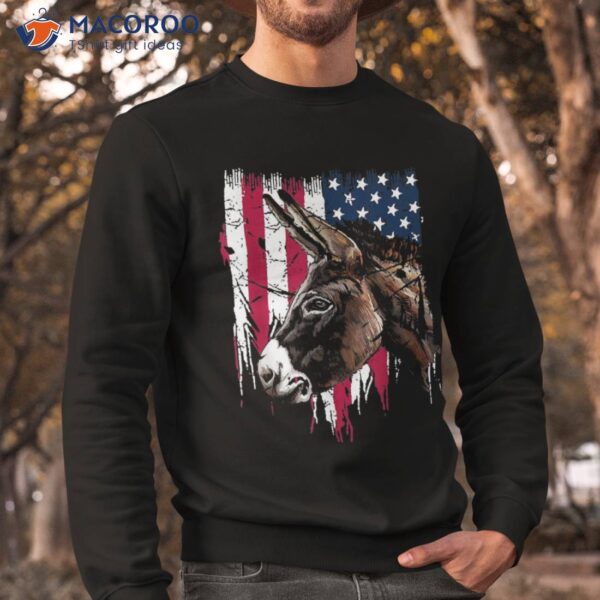 Donkey Farmer American Flag Usa , Shirt