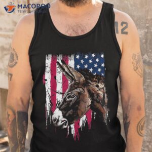 donkey farmer american flag usa shirt tank top