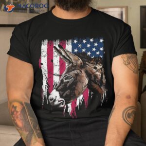 donkey farmer american flag usa shirt tshirt