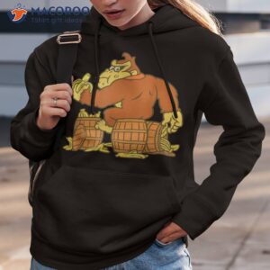 donkey kong eating bananas on barrel shirt hoodie 3