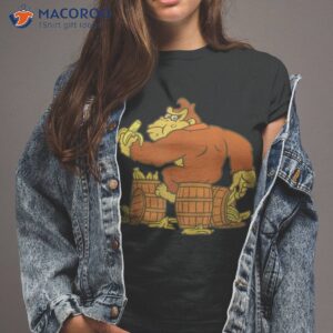 donkey kong eating bananas on barrel shirt tshirt 2