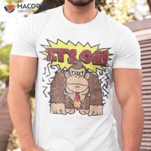 donkey kong it s on vintage distressed graphic shirt tshirt