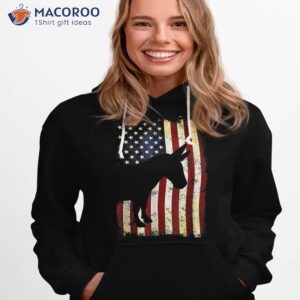 donkey silhouette american flag 4th of july shirt hoodie 1
