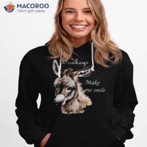 Donkeys Make Me Smile Cute Miniature Donkey Mini Donkey Shirt 2 donkeys make me smile cute miniature donkey mini donkey shirt 2 hoodie 1