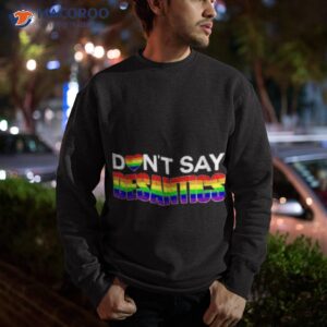 dont say desantis lgbtq shirt sweatshirt