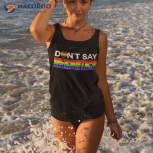 dont say desantis lgbtq shirt tank top 3