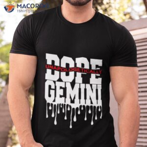 dope queen king graphic decor gemini astrology zodiac shirt tshirt