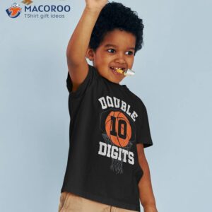 double digits birthday decorations boy 10th basketball bday shirt tshirt 3