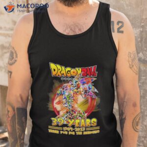 dragon ball super 39 years 1984 2023 legend thank you for the memories shirt tank top