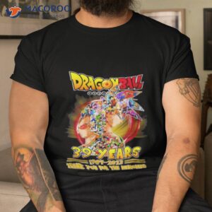 dragon ball super 39 years 1984 2023 legend thank you for the memories shirt tshirt