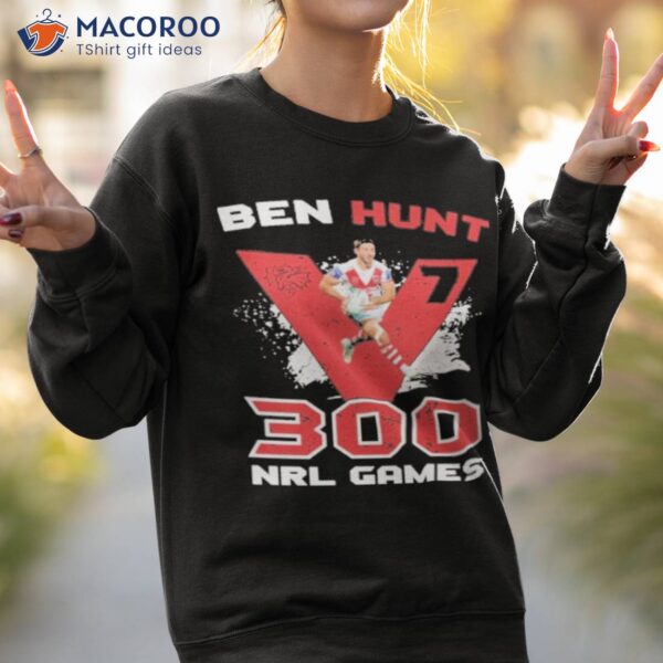 Dragons Ben Hunt 300 Nrl Games Shirt