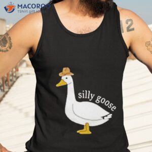 duck silly goose cowboy hat funny easter shirt tank top 3