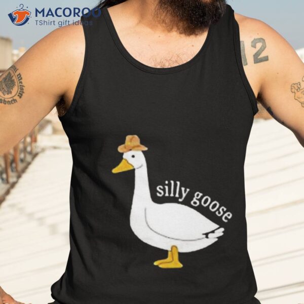 Duck Silly Goose Cowboy Hat Funny Easter Shirt