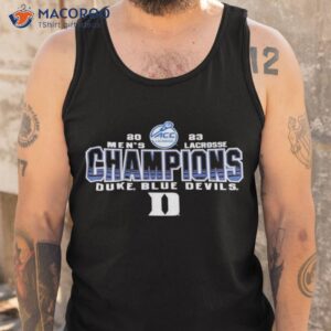 duke blue devils blue 84 2023 acc mens lacrosse regular season champions shirt tank top